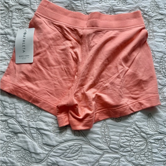 Athleta Women's Bright Orange Athletic Shorts - Picture 4 of 4